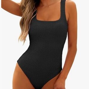 Elegant Black One-Piece Swimsuit